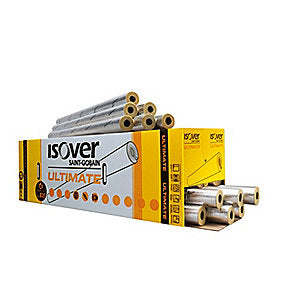 ISOVER Ultimate Protect S1000 rørskål 48 mm med 30 mm isolering. 1,2 mtr. lgd.