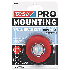 Tesa monteringstape 5mx9mm PRO 66965, transperant dobbeltklæbende tape
