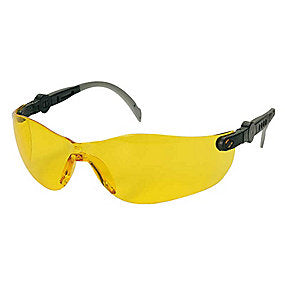 OX-ON Eyewear space comfort sikkerhedsbrille med gul UV linse. Justerbare stænger. Godkendelse: EN166