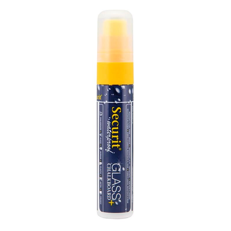 Securit® Waterproof chalkmarker - yellow - 7-15mm nib