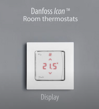Indlæs billede til gallerivisning Danfoss Icon RD WL trådløs rumtermostat med display udstillingsvare - demovare
