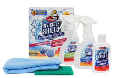 Clean-X Invisible Shield Kit - Rengøring & beskyttelse til badeværelset Invisible shield