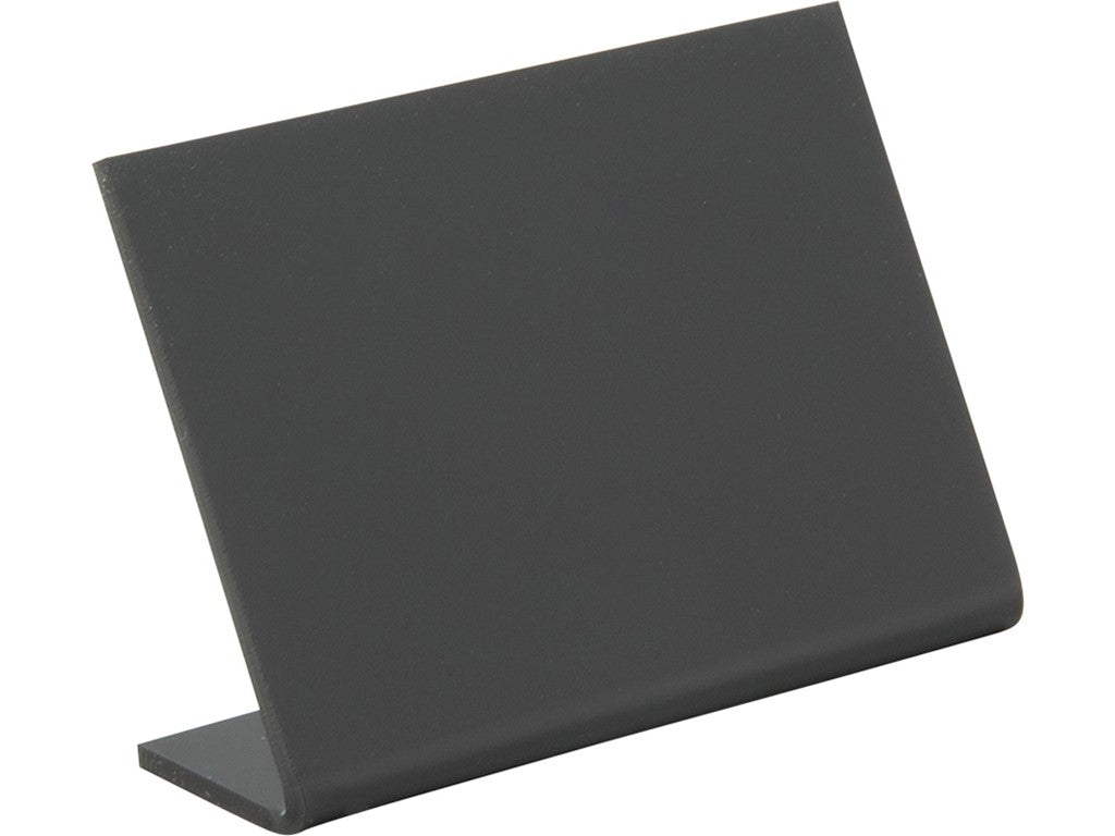 Securit® Vertical L-shaped A8 table chalkboard. Frosted front with a gloss back - set of 5